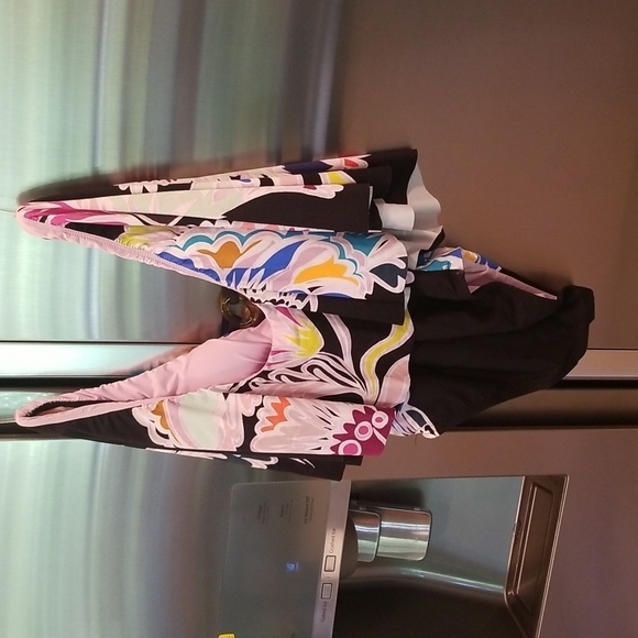 💕TRINA TURK💕 Seychelles Flutter Sleeve One Piece Swimsuit Size 0 NWT Print - Picture 11 of 16